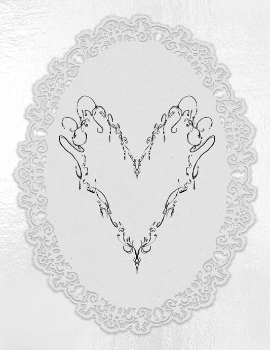 Baroque-inspired ornamental Heart