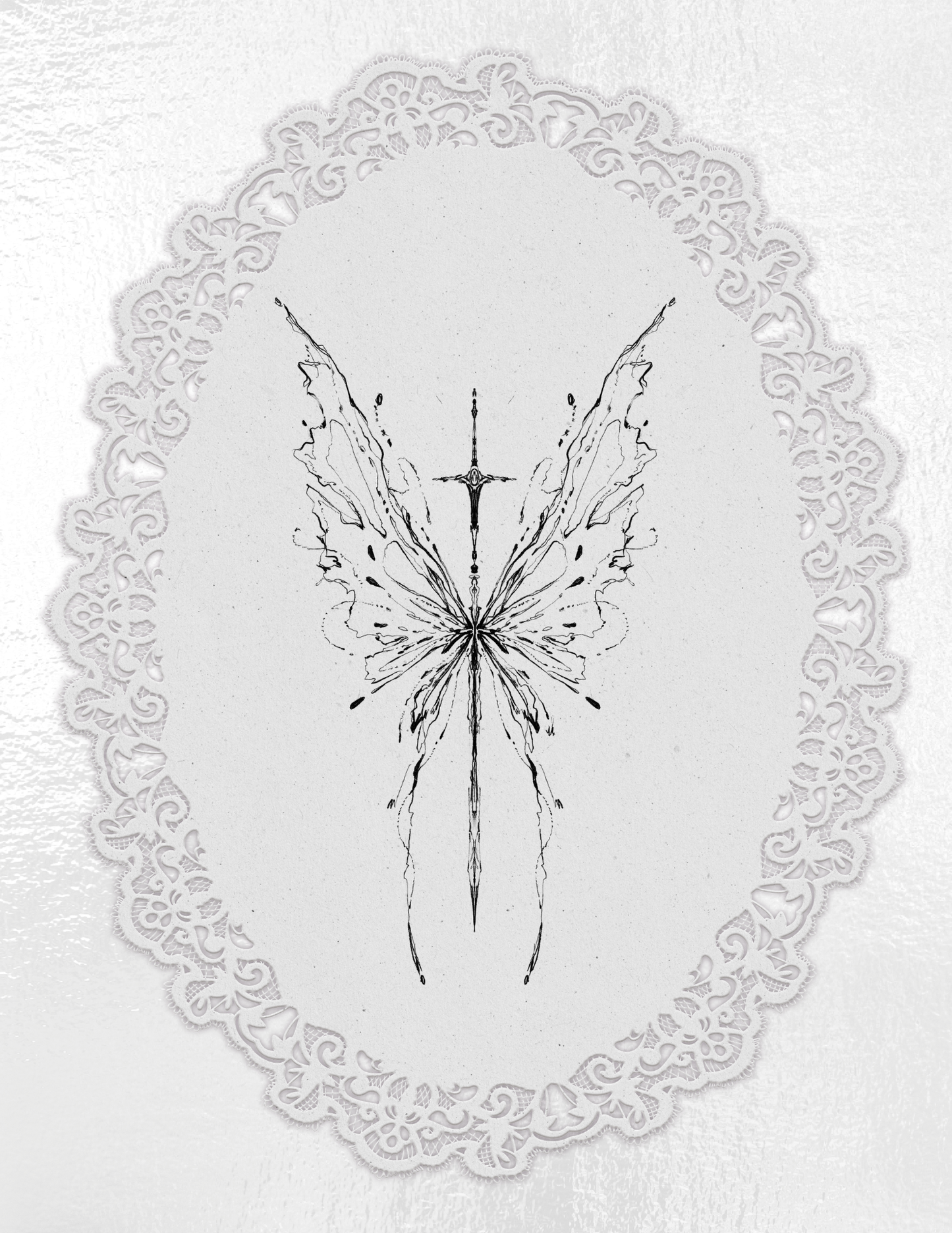 butterfly with sword