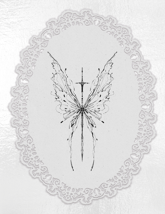 butterfly with sword