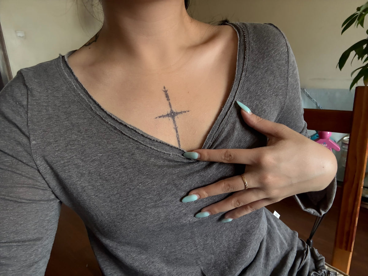 Cross — 2 Tattoo Sheets in One Pack