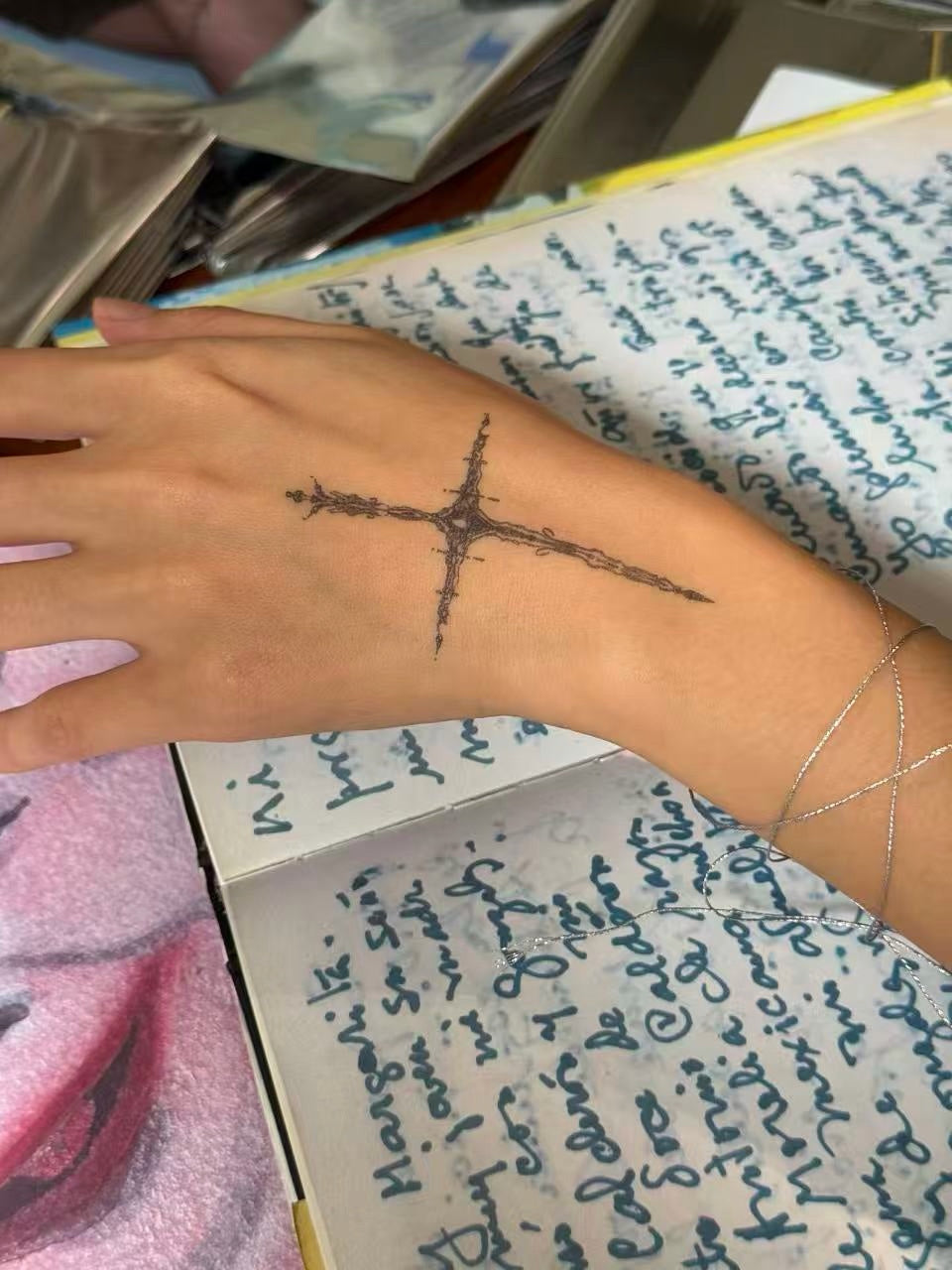 Cross — 2 Tattoo Sheets in One Pack